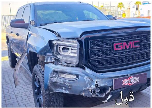 سمكرة ودهان جانب السيارة